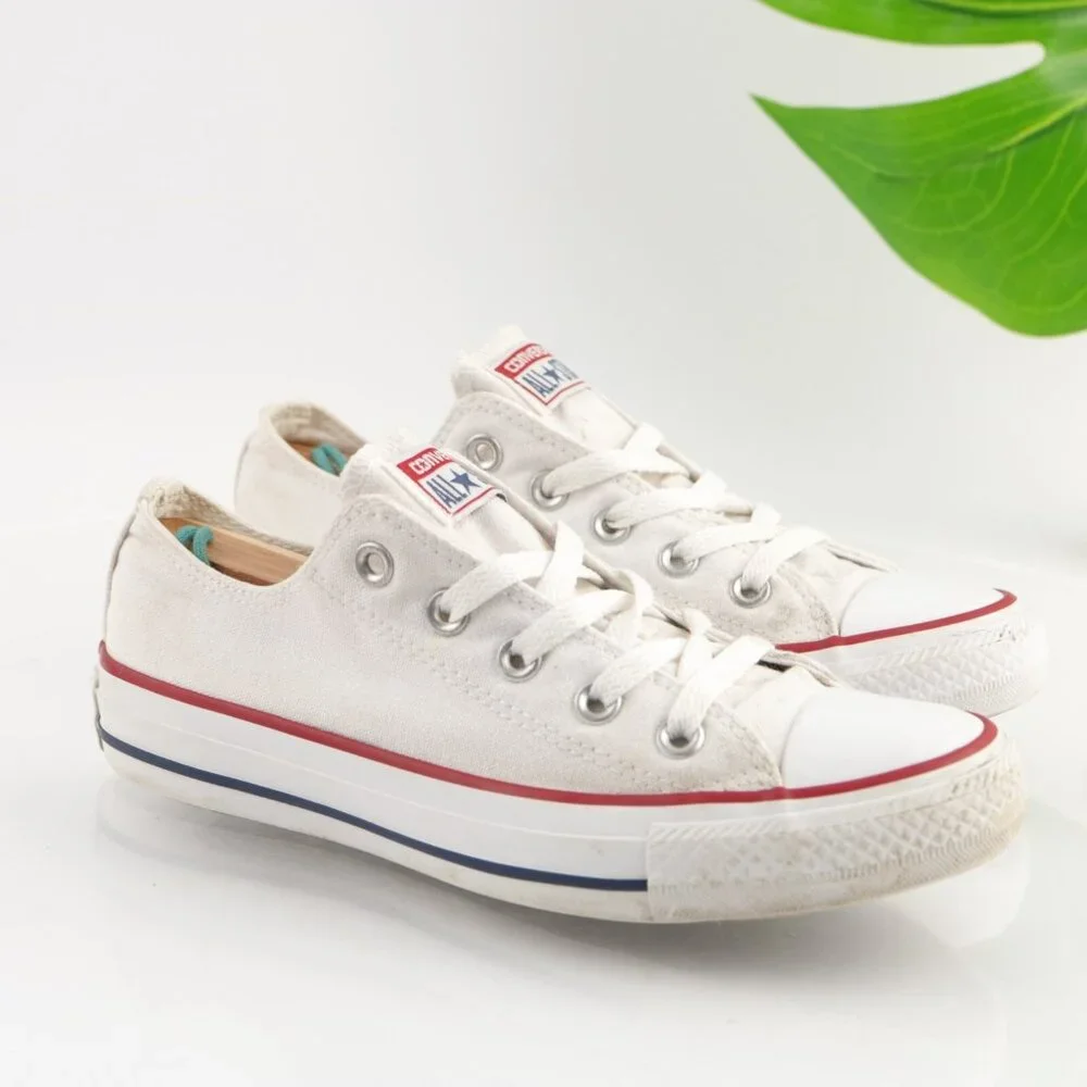 Converse Womens Shoreline Sneaker Size 6 White Canvas Low Top Lace Up Shoe Comfy - Picture 11 of 12